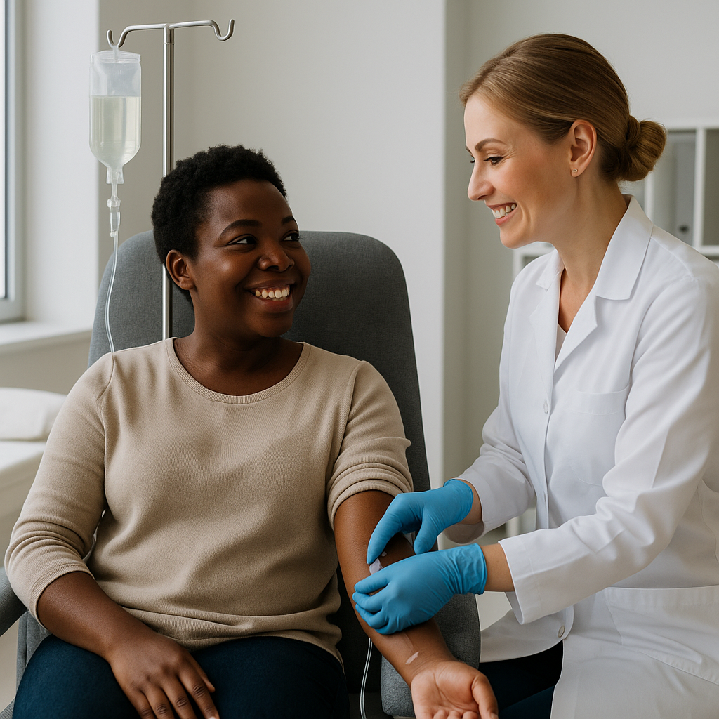 A relaxing and professional IV drip experience